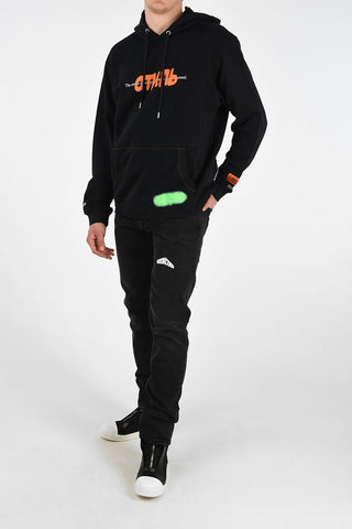 Hooded Sweatshirt with Spray Pack Details