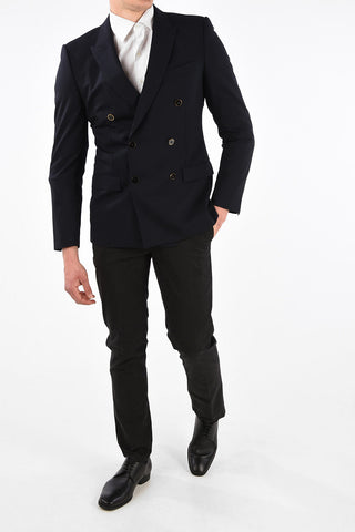 Double-Breasted MARTINI Peaked Lapel Blazer