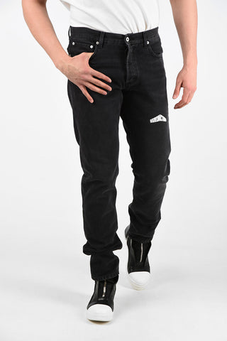 19cm Logo Print Regular Fit Jeans
