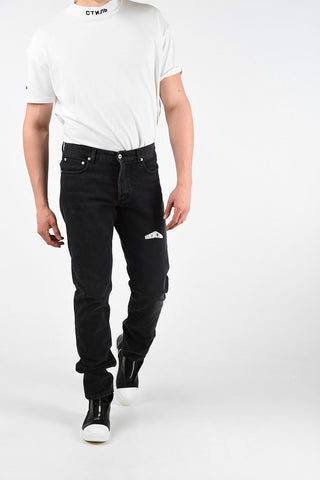 19cm Logo Print Regular Fit Jeans