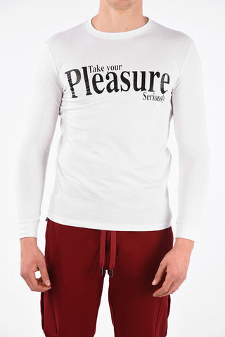 T-Shirt a Maniche Lunghe con Stampa