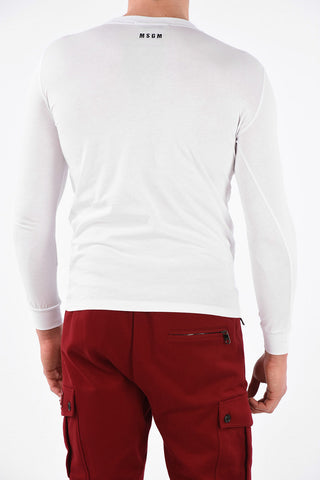 T-Shirt a Maniche Lunghe con Stampa