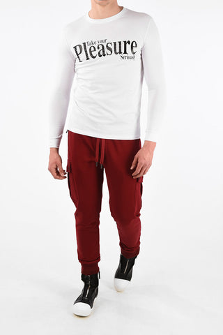 T-Shirt a Maniche Lunghe con Stampa