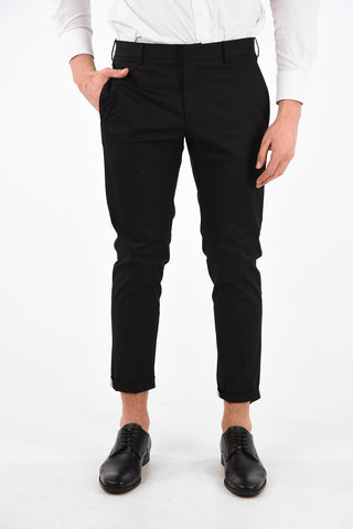 Pantaloni EPSILON in Cotone Stretch con Tasche a Filo