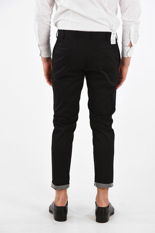 Pantaloni EPSILON in Cotone Stretch con Tasche a Filo