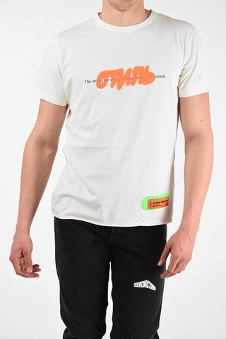 Crewneck T-Shirt with Spray Pack Details