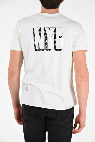 Crewneck T-Shirt with Spray Pack Details