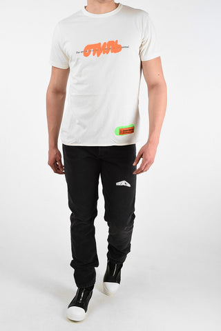 Crewneck T-Shirt with Spray Pack Details