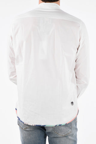 Cotton MALDIVE Collarless Shirt with Patch Pocket