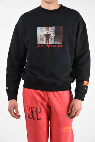 Printed crewneck sweatshirt