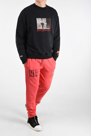 Printed crewneck sweatshirt