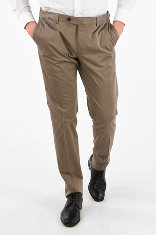 Super Slim Fit Chino Pants with Hidden Closure 