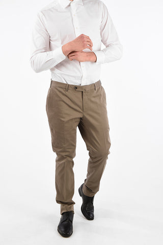 Super Slim Fit Chino Pants with Hidden Closure 