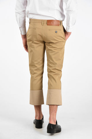 Cropped Chino Pants with Jetted Pockets