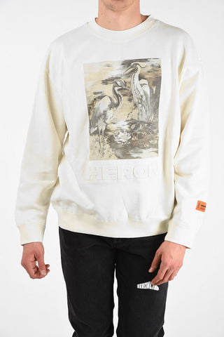 printed crewneck sweatshirt
