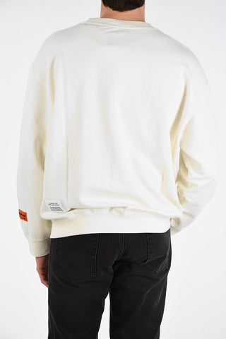 printed crewneck sweatshirt