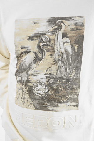 printed crewneck sweatshirt