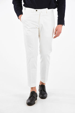 Pantaloni Graven Fit in Cotone con Passanti Cintura