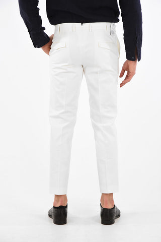 Pantaloni Graven Fit in Cotone con Passanti Cintura