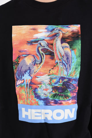 printed crewneck sweatshirt
