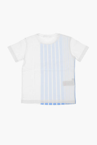 T-shirt Girocollo a Righe