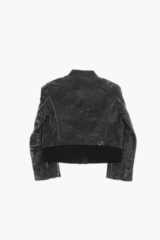 Leather Vintage Effect JLYSSAD Jacket