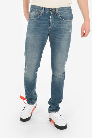 16cm Printed DIAG SLIM Jeans