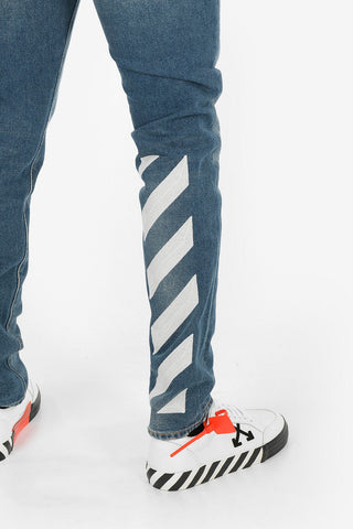 16cm Printed DIAG SLIM Jeans
