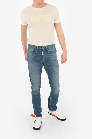 16cm Printed DIAG SLIM Jeans