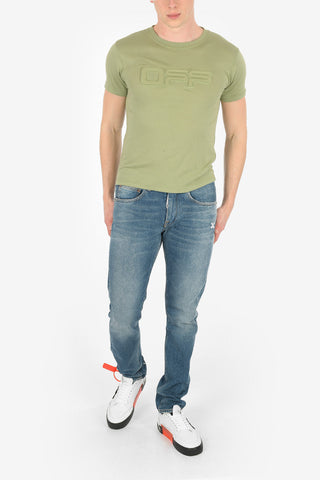 Crewneck EMBOSSED SKINNY t-shirt