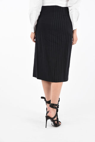 Gonna Pinstripe con Spacco Frontale