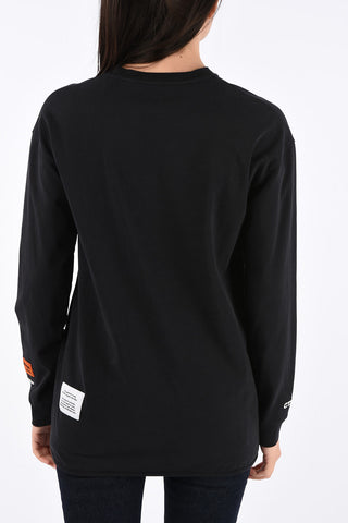 Felpa Girocollo Oversize Spray