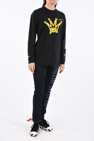 Felpa Girocollo Oversize Spray