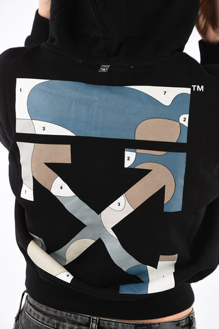 Puzzle Arrow Sweatshirt with Hood