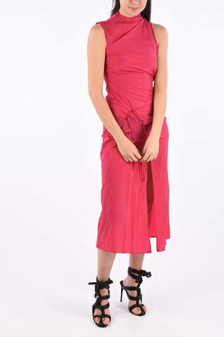Side Split Hem SHORT DNA SPIRAL Bodycon Dress