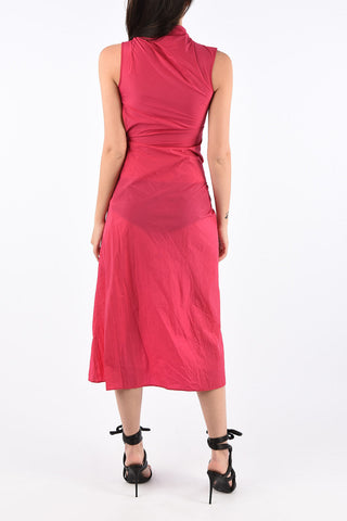 Side Split Hem SHORT DNA SPIRAL Bodycon Dress