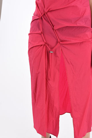 Side Split Hem SHORT DNA SPIRAL Bodycon Dress