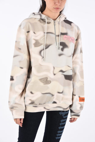 Half Zip Camouflage Sweatshirt