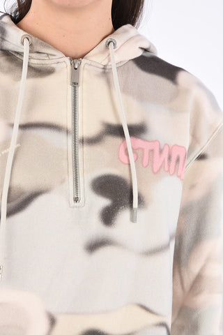 Half Zip Camouflage Sweatshirt