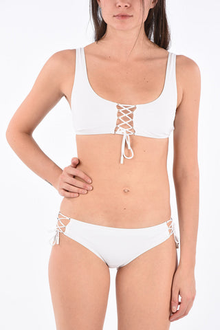 Lace Up Tape Bikini