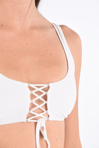 Lace Up Tape Bikini