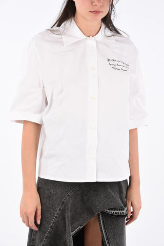 Camicia Bowling in Popeline