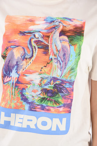 Birds-Print Oversize T-shirt