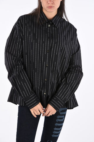 Striped All Over Logo Oversize Shirt