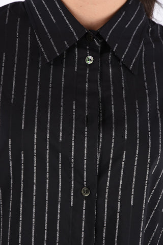 Striped All Over Logo Oversize Shirt