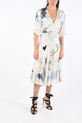 Puzzle PRINTED ROMANTIC Wrap Dress