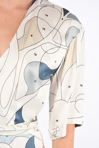 Puzzle PRINTED ROMANTIC Wrap Dress