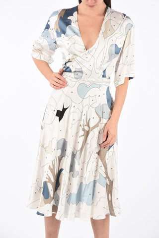 Puzzle PRINTED ROMANTIC Wrap Dress