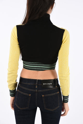 Zip Closure RACING Crop Sweater