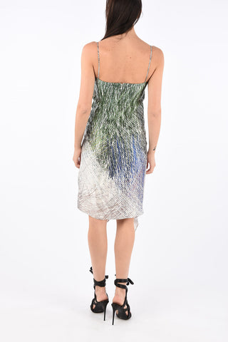 Spaghetti Strap BOUROLLEC SPIRAL Asymmetric Dress